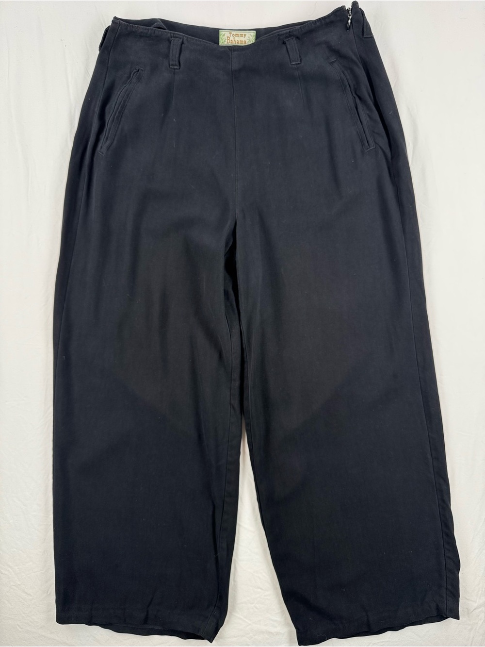 Vintage 90’s Tommy Bahama Wide Leg Trousers in Black